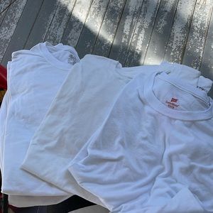 Pack of Blank White Short-Sleeved T-Shirts
